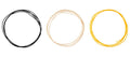 Fender cloth wire, 22 awg, black, white, yellow, 5'