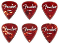 Fender Aero acrylic picks, 6-pack, 1.5mm