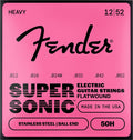 Fender string set electric, stainless flatwound, ball end, 12-52