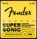 Fender string set electric, stainless flatwound, ball end, 11-50