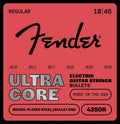 Fender string set electric, nickel plated steel, bullet end, 10-46