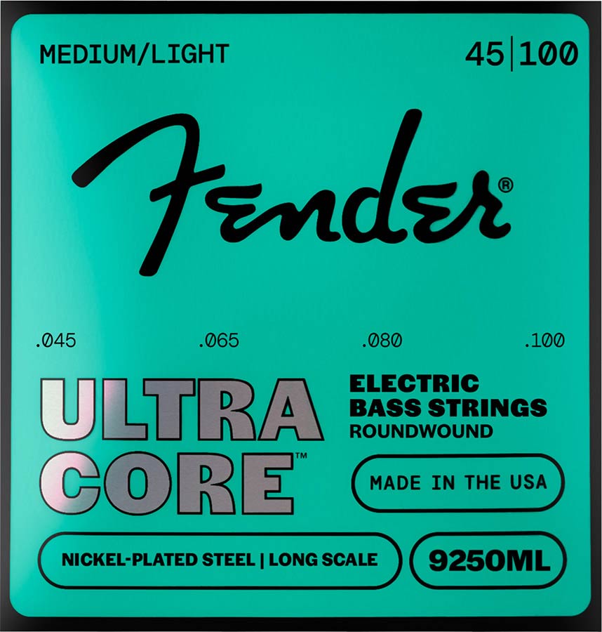 Fender string set electric bass, nickel plated steel, ball end, 45-100