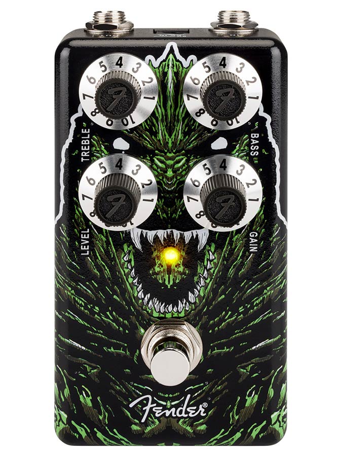 Fender Hammertone™ Distortion, effects pedal for guitar or bass, godzilla edition