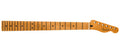 Fender satin roasted maple fat Telecaster neck, 22 medium jumbo frets, 9.5'' radius, maple, u shape