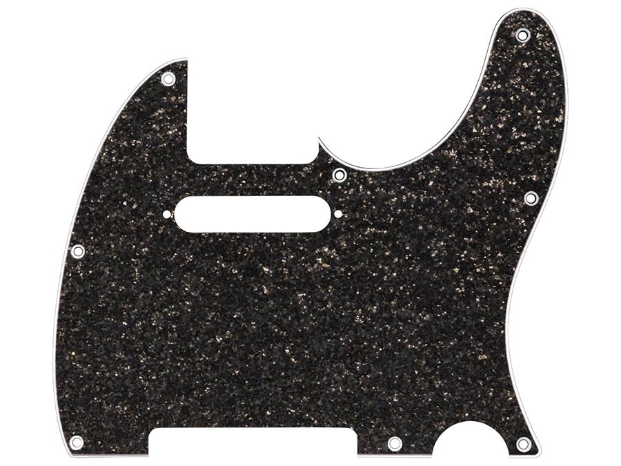 Fender pickguard Telecaster SS, hybrid glass/glitter, dark gray sparkle