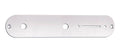 Boston CP-TE-C Control plate, 32x160mm, Teaser, 8,5mm holes for metric pots, chrome