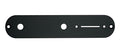 Boston CP-TE-B Control plate, 32x160mm, Teaser, 8,5mm holes for metric pots, black gloss