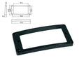 Boston HPR-08-TBK Pickup ring, humbucker, plastic, black, height: 7,7x 9,3mm, high, slanted