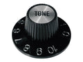 Boston KS-260-T Witch hat knob, with chrome cap, black, tone