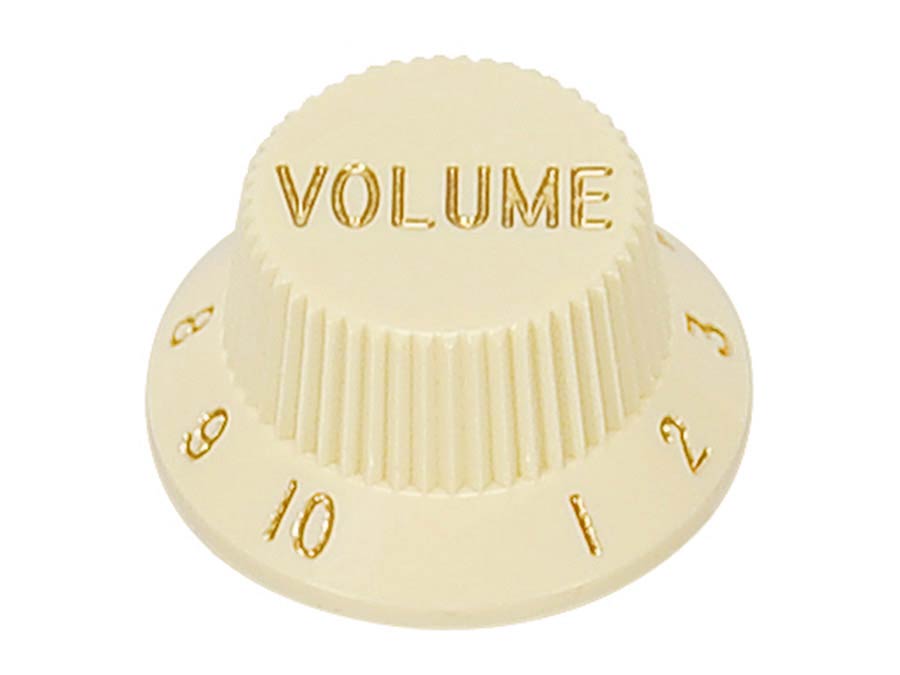 Boston KI-240-V Bell knob, Stallion, ivory, volume, metric, fits 18 coarse knurl (Alpha) incl. Japan