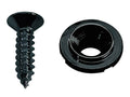 Boston SH-4-B Snaargeleider, knoop model, zwart, inclusief schroef, diameter 10mm, hoogte 5mm
