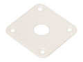 Boston JP-100-W Jack plate, vierkant, plastic, 34x34mm, flat, wit