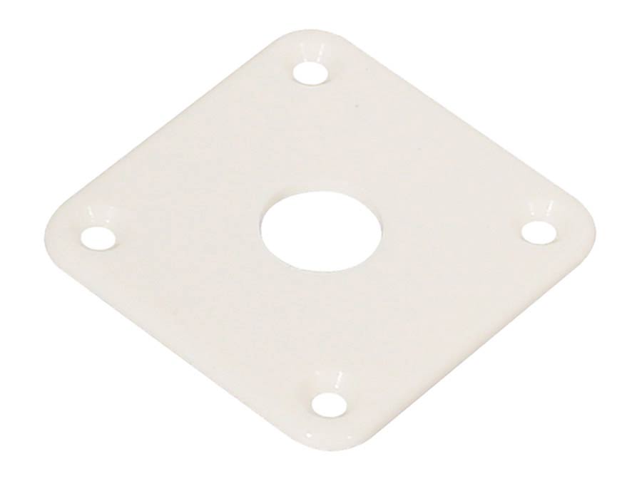 Boston JP-100-W Jack plate, vierkant, plastic, 34x34mm, flat, wit