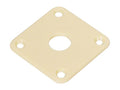 Boston JP-100-IV Jack plate, vierkant, plastic, 34x34mm, flat, ivoor