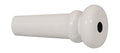 Boston 2092-BD Eindknop, plastic, wit met zwarte stip, folk model (viool vorm), 12-pack