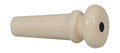 Boston 2093-BD Eindknop, plastic, ivoor met zwarte stip folk model (viool vorm), 12-pack