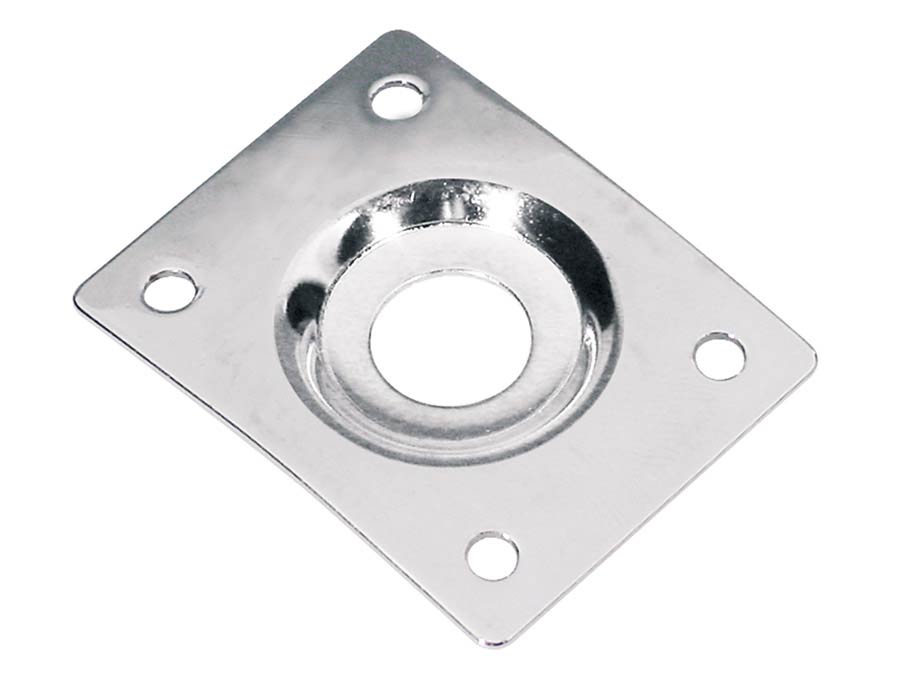 Boston JP-1-C Jack plate, rechthoekig, verzonken gat, schuin metaal, chroom