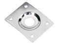 Boston JP-1-C Jack plate, rechthoekig, verzonken gat, schuin metaal, chroom