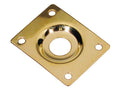 Boston JP-1-G Jack plate, rechthoekig, verzonken gat, schuin metaal, goud