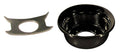 Boston JP-4-B TE-model input cup, with retainer clip, metal, black