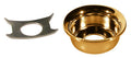 Boston JP-4-G TE-model input cup, with retainer clip, metal, gold