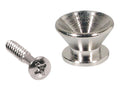 Boston EP-F-N Strap buttons, metaal, nikkel, met schroef, v-model, diameter 14mm, 2-pack