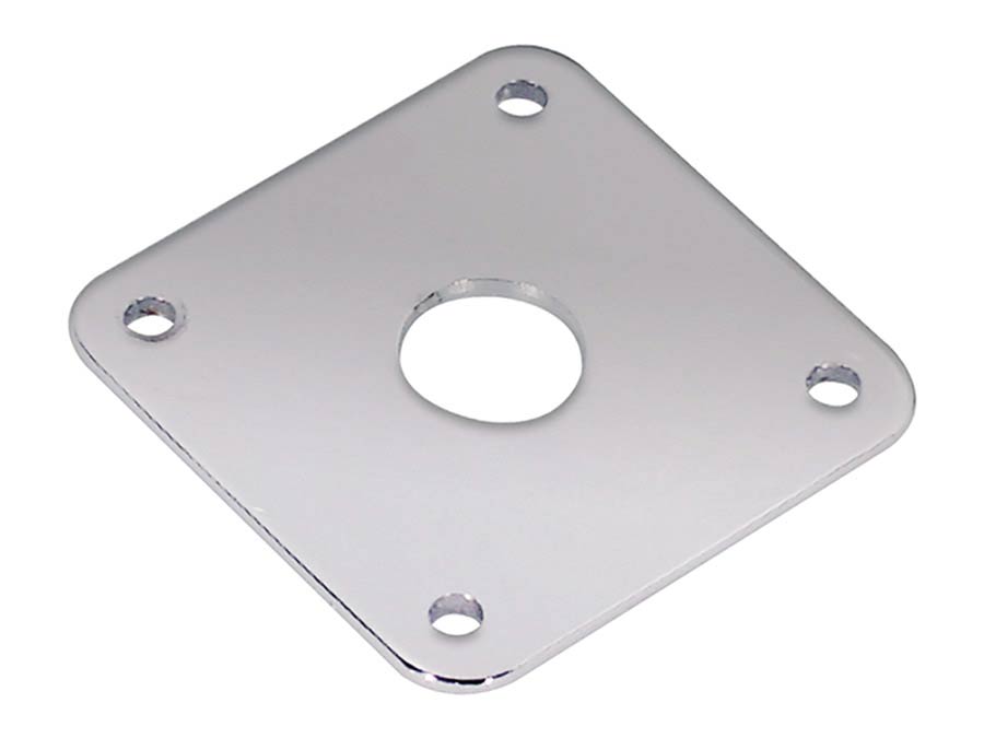 Boston JP-5-C Jack plate, vierkant, plat metaal, chroom
