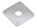 Boston JP-5-C Jack plate, vierkant, plat metaal, chroom