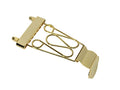 Boston T-3-G Staartstuk voor semi akoestische gitaar, lengte 46 + 115mm, goud, met 2 krullen