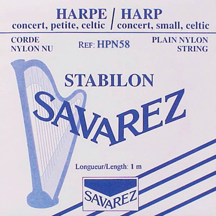 Savarez: Harpsnaar, Rectified Nylon, 0,58mm, Lengte: 1 Meter