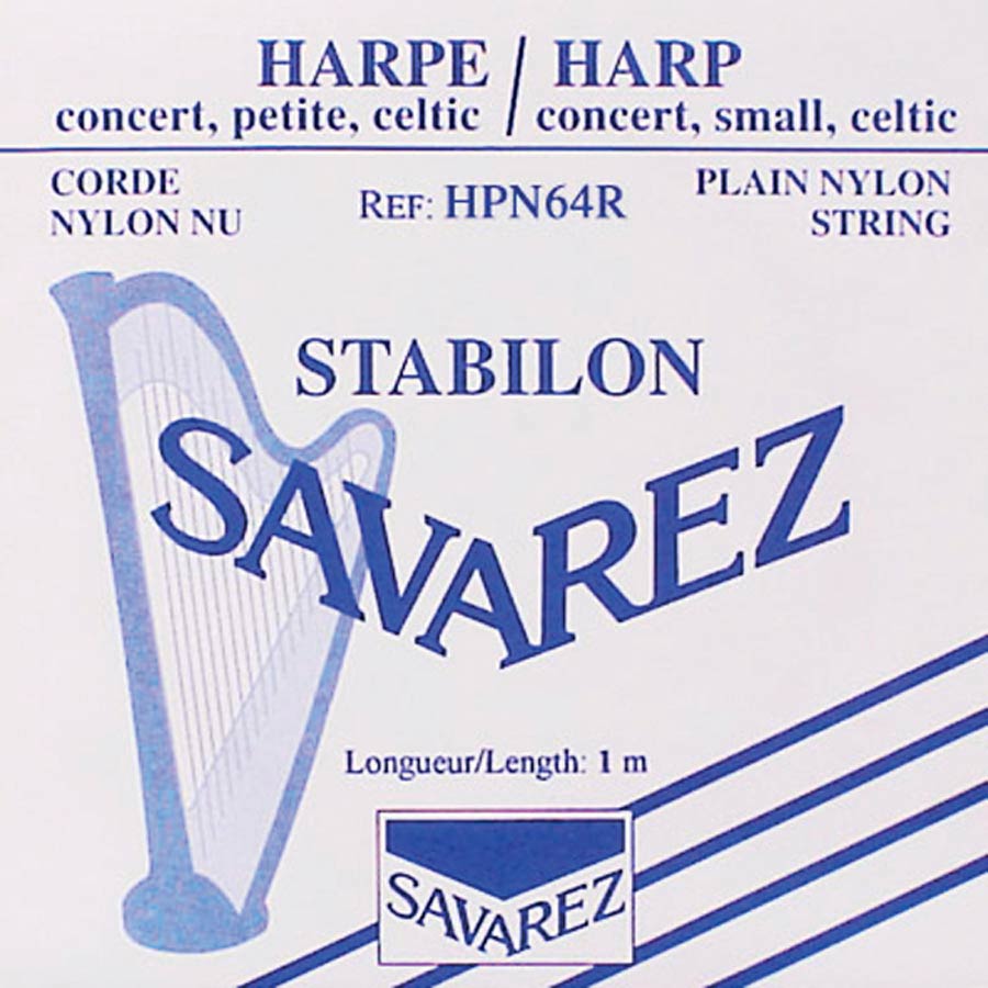 Savarez: Harpsnaar, Rectified Nylon, 0,64mm, Lengte: 1 Meter, Rood