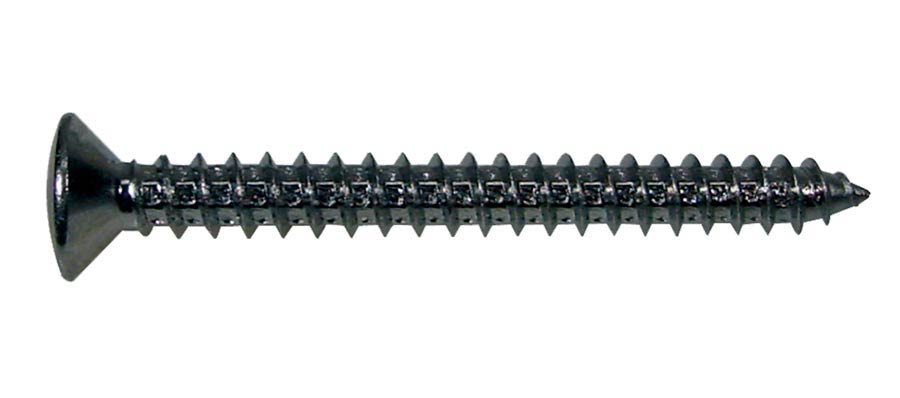 Boston TS-04-B Screw, 4,5x45mm, 12pcs, oval countersunk, tapping, for neck mount, black