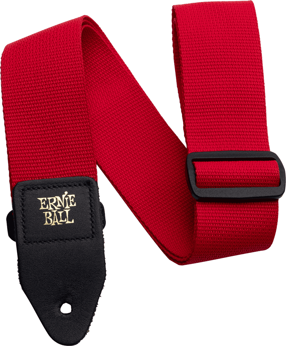Ernie Ball Polypro Gitaarriem Rood