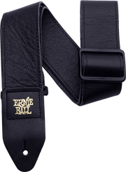 Ernie Ball Leder Gitaarriem Zwart