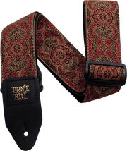 Ernie Ball Jacquard Gitaarriem – Crimson Paisley