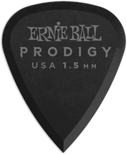Ernie Ball Prodigy Plectrums 1,5 mm Zwart 6 stuks – Zakje met 6 zwart 1,5mm
