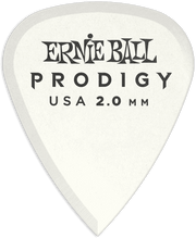 Ernie Ball Prodigy Plectrums 2,0 mm Wit 6 stuks – Zakje met 6 wit 2mm