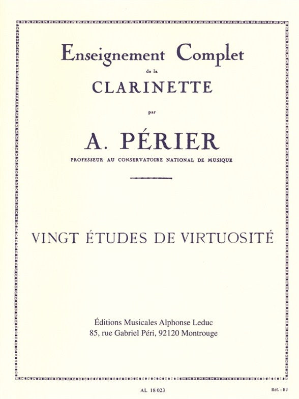 Perier: Etudes De Virtuosite