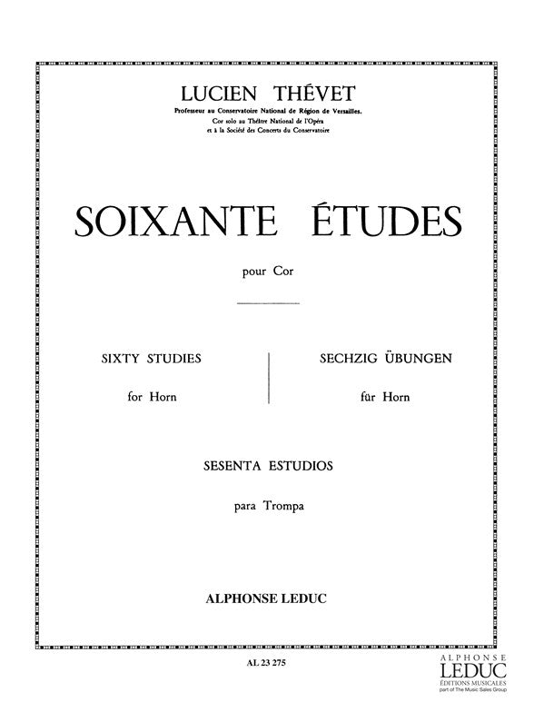 Thevet: 60 Etudes - Volume 1