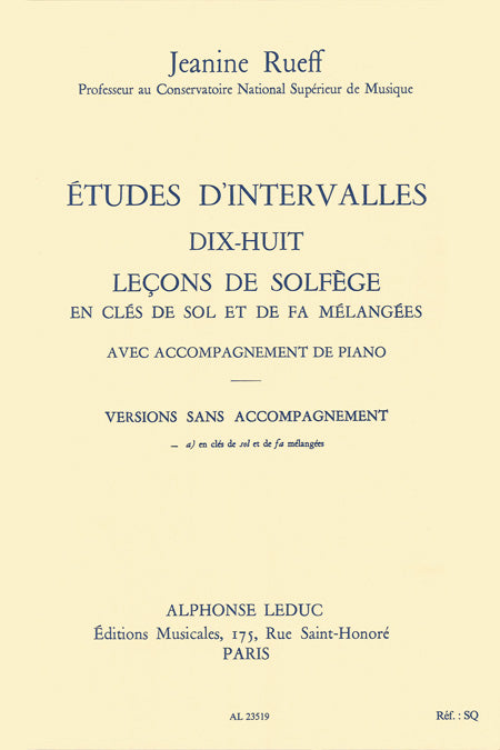 Jeanine Rueff: Interval Studies