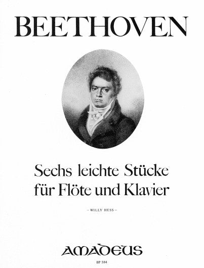 Beethoven: 6 leichte Stücke (Dwarsfluit, Piano)