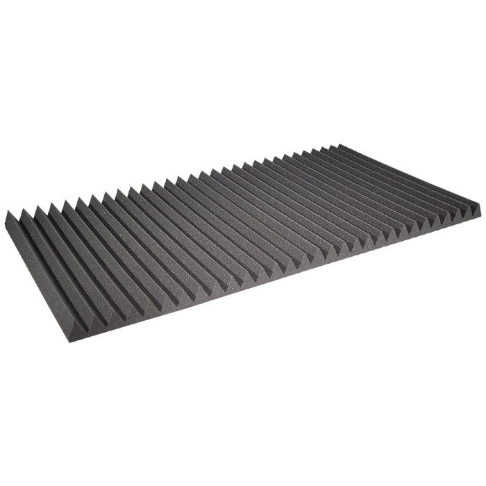 Auralex 2 inch Studiofoam Wedge, 12-Pack 12-61x122cm panel, Charcoal