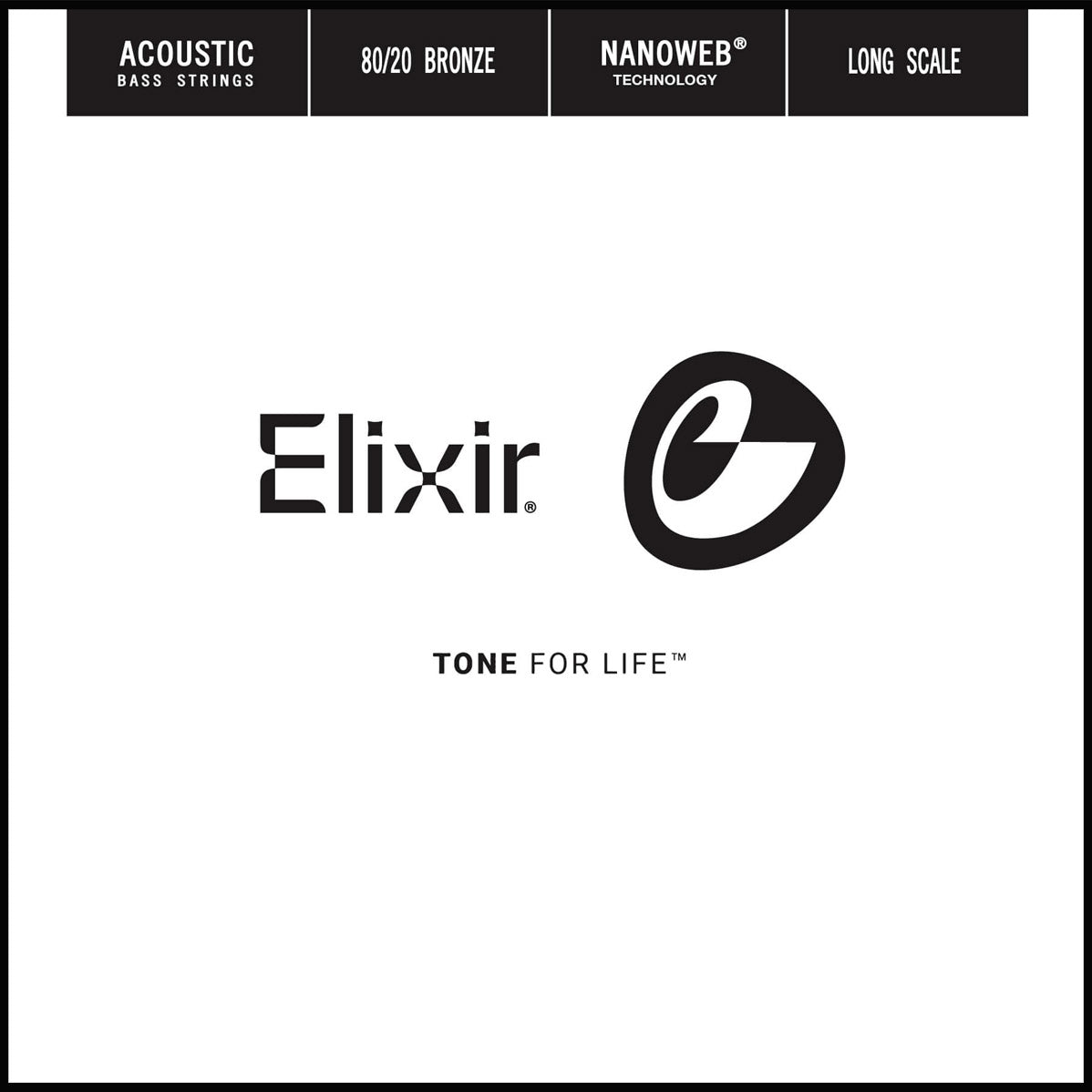 Elixir Nanoweb 80/20 Bronze Akoestische Basgitaarsnaren Roundwound 065