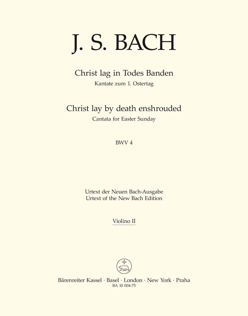 Bach: Kantate BWV4  Christ lag in Todesbanden (Viool 2) afbeelding 2