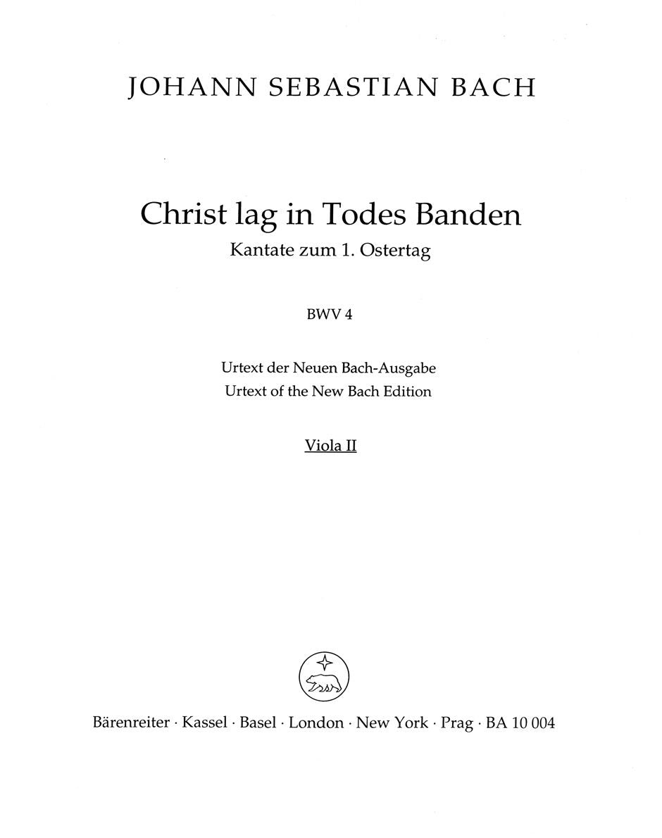 Bach: Kantate BWV4  Christ lag in Todesbanden (Altviool 2)