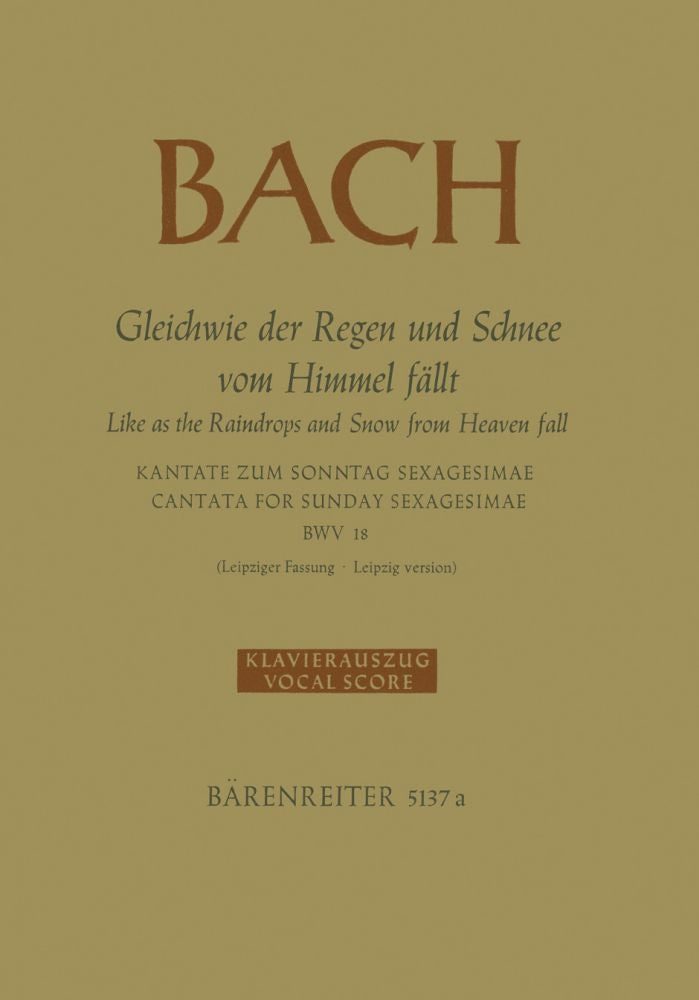 Bach: Kantate BWV 18  Gleichwie der Regen und Schnee vom Himmel fällt afbeelding 2