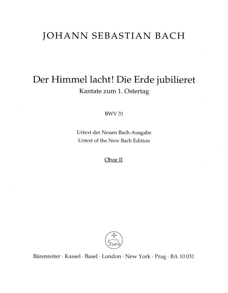 Bach: Kantate BWV 31 Der Himmel lacht! Die Erde jubilieret (Hobo(2)