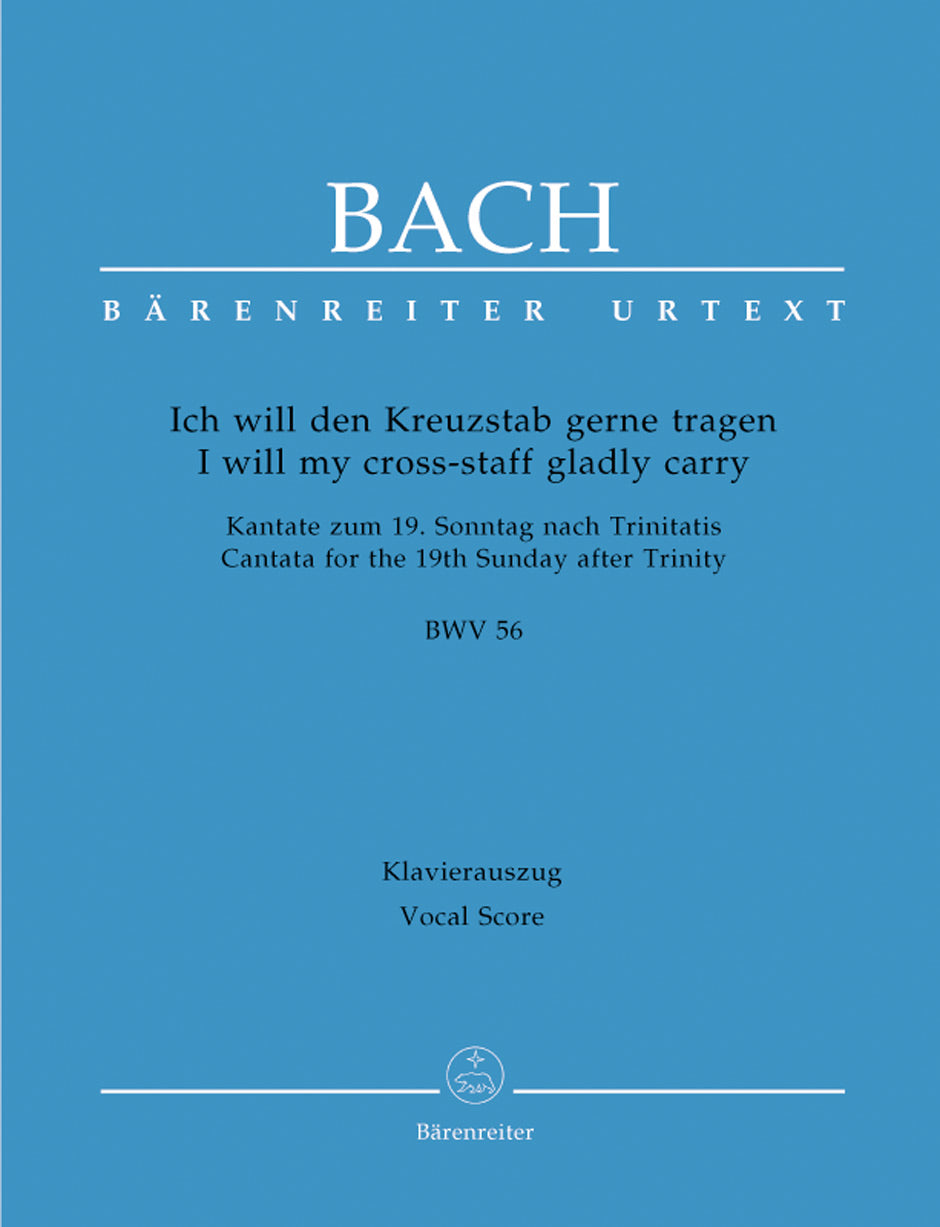 Bach: Kantate BWV 56 Ich will den Kreuzstab gerne tragen (Vocalscore) afbeelding 2