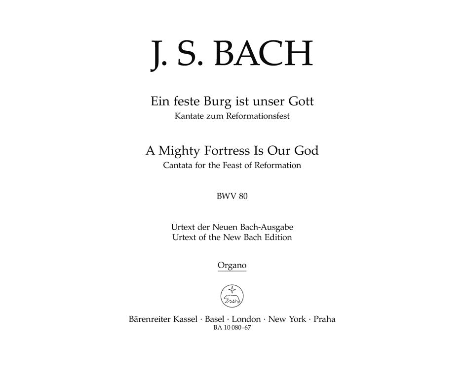 Bach: Kantate BWV 80  Ein Feste Burg Ist Unser Gott (Orgel) afbeelding 2