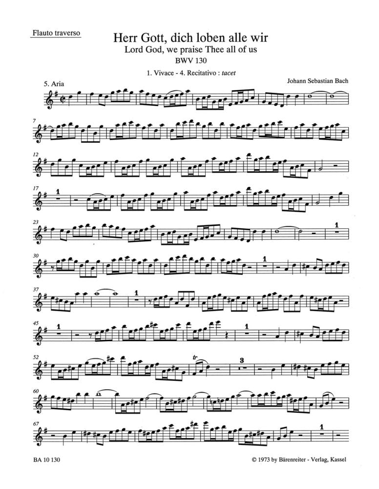 Bach: Kantate BWV 130  Herr Gott, dich loben alle wir (Set)